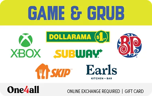 Game & Grub Gift Card